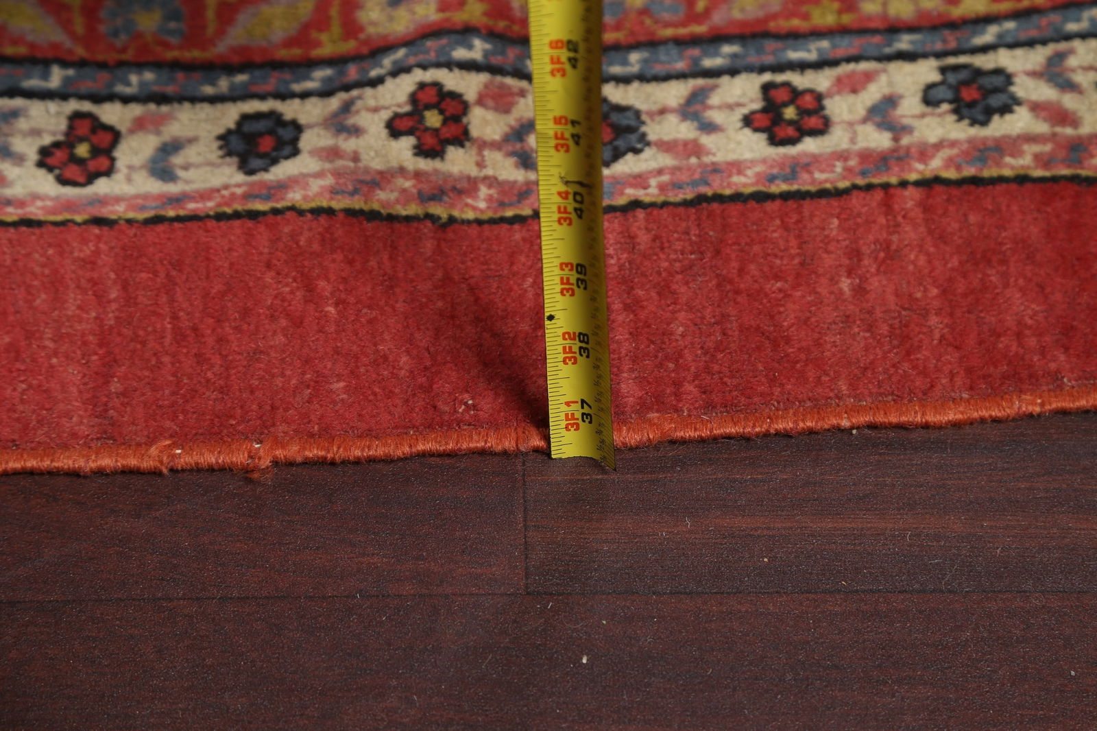 Antique Vegetable Dye Sultanabad Persian Rug 13x20 - 20