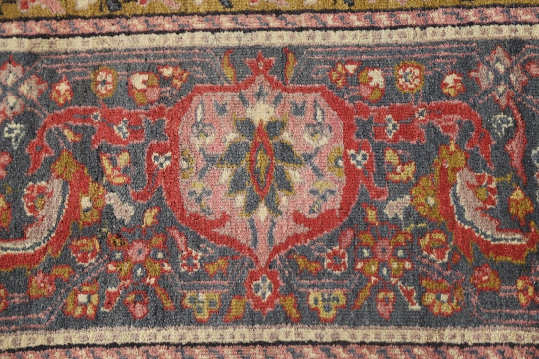 Antique Vegetable Dye Sultanabad Persian Rug 13x20 - 9