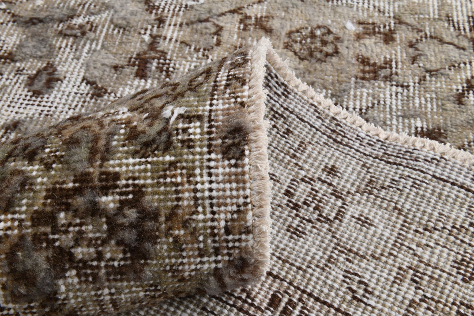 2'7'' x 8'10'' Handmade Vintage Wool Rug - 20340 - 15