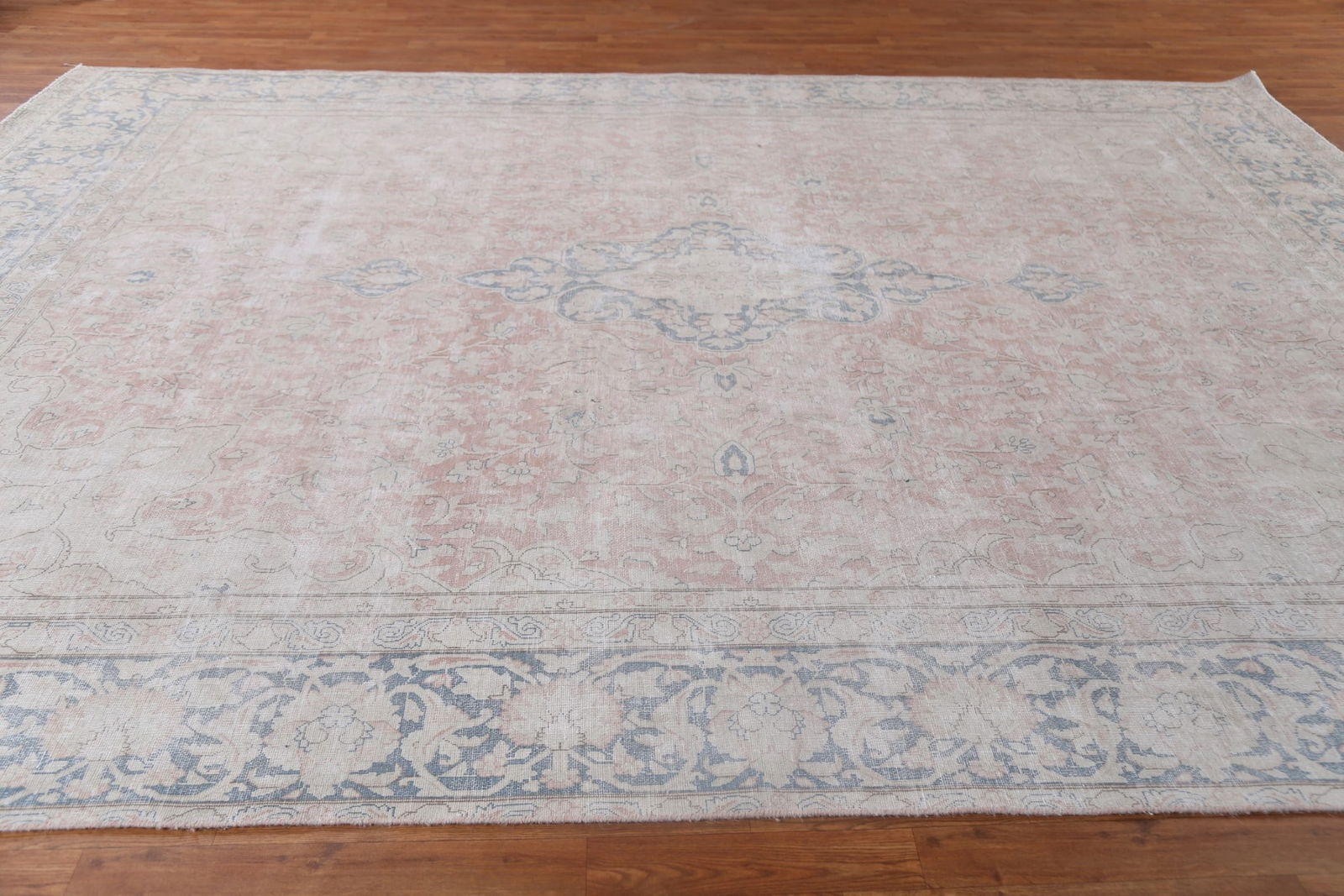 Antique Wool Kerman Persian Area Rug 9x13 - 14