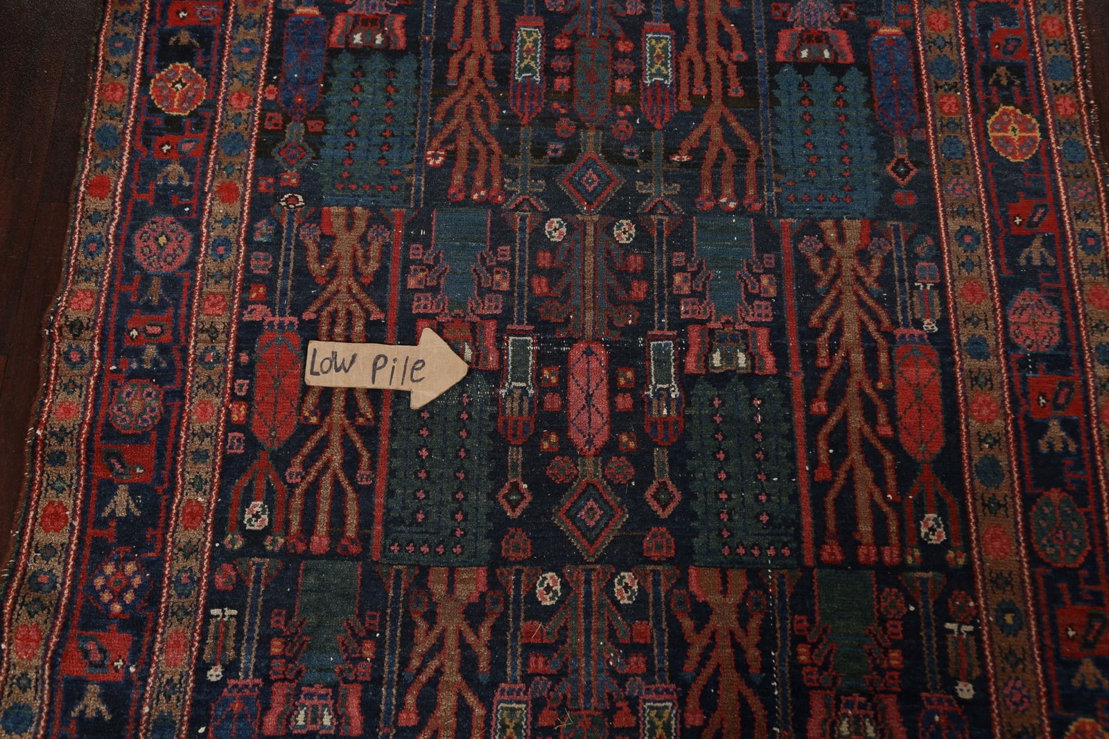 Antique Vegetable Dye Bakhtiari Persian Area Rug 4x7 - 11