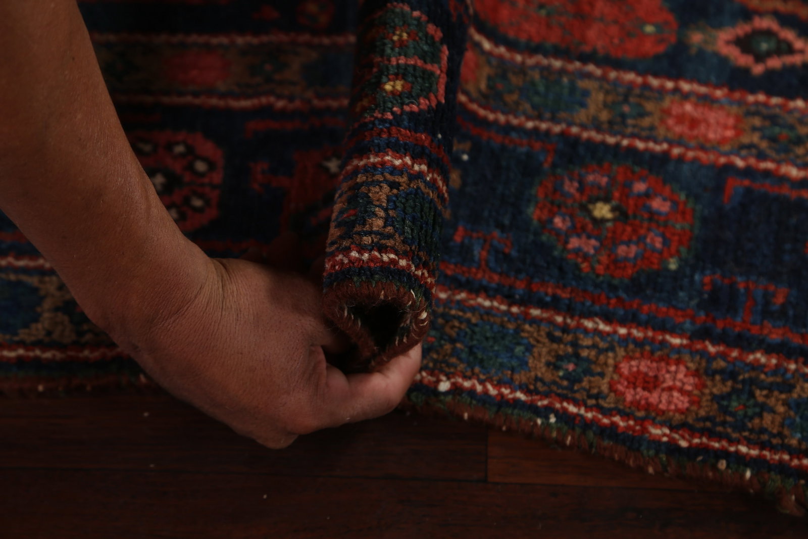 Antique Vegetable Dye Bakhtiari Persian Area Rug 4x7 - 18