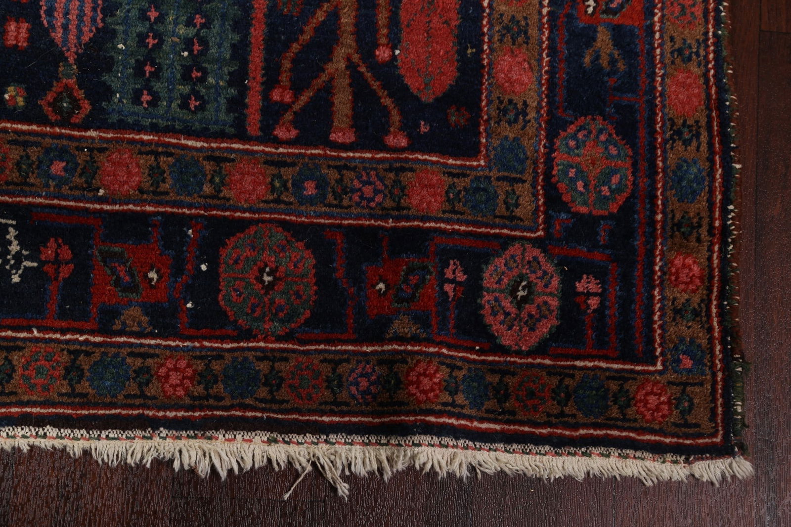 Antique Vegetable Dye Bakhtiari Persian Area Rug 4x7 - 7