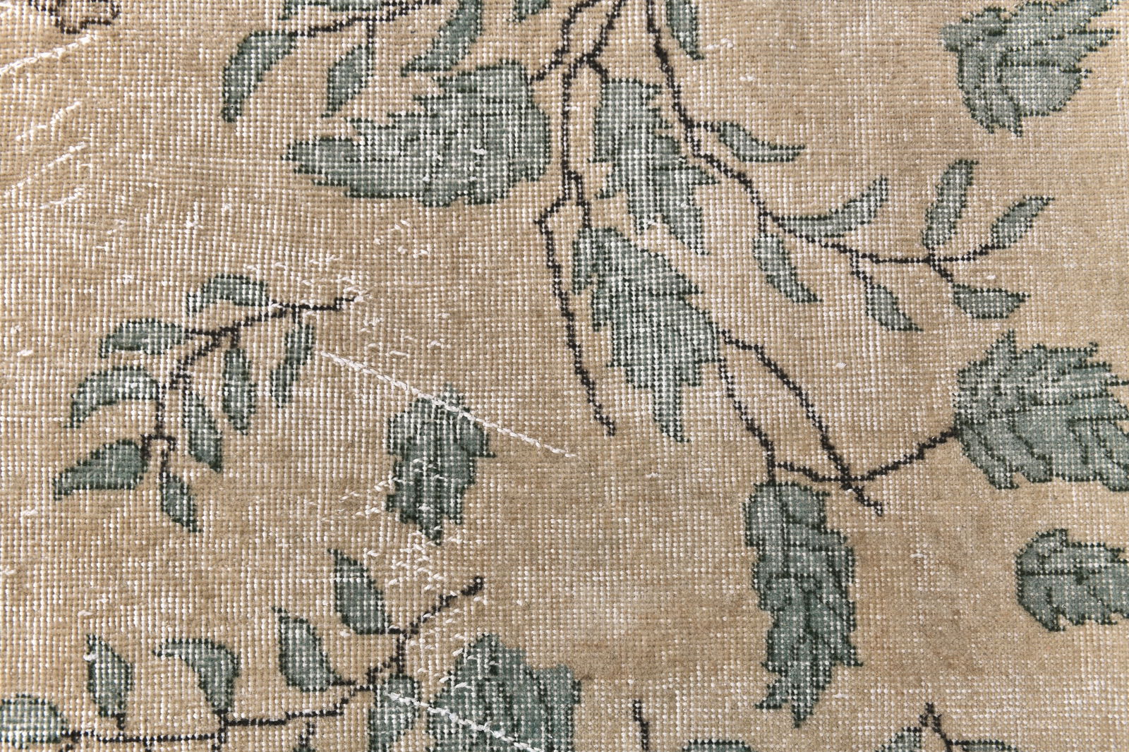 6'9'' x 10'2'' Handmade Vintage Wool Rug - 240651 - 5