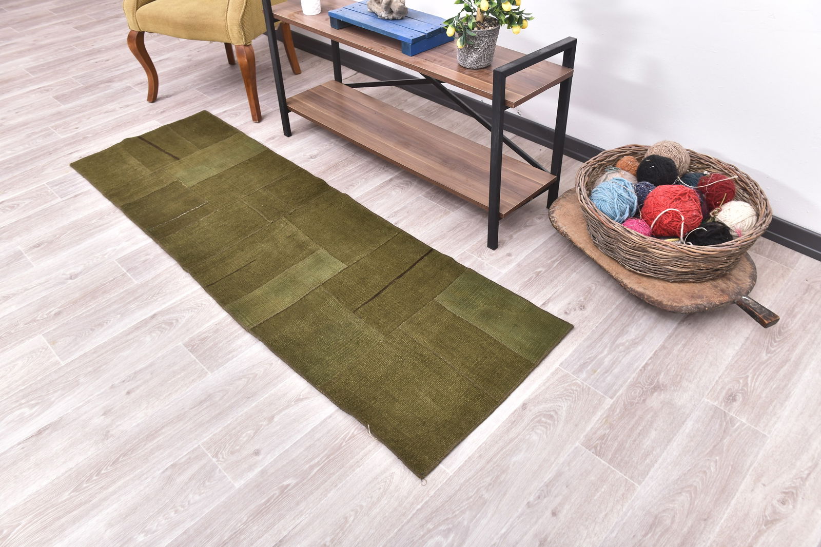 2'1'' x 6'9'' Turkish Vintage Hemp Rug - 240041 - 2