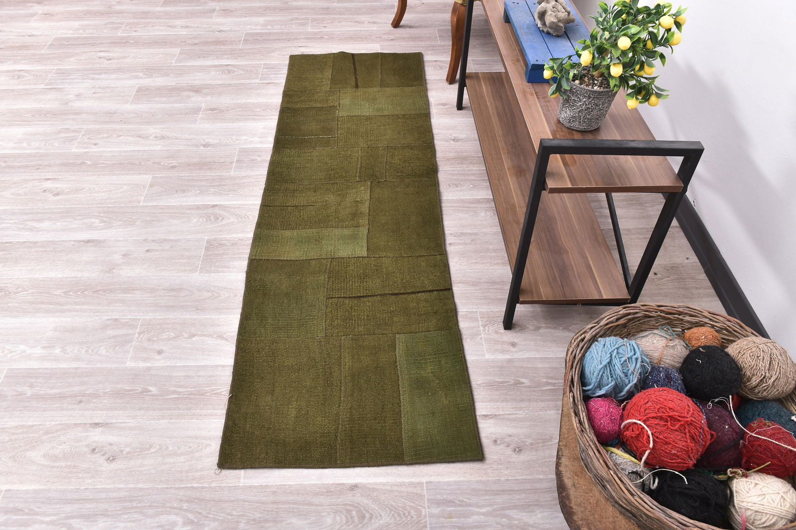 2'1'' x 6'9'' Turkish Vintage Hemp Rug - 240041 - 3