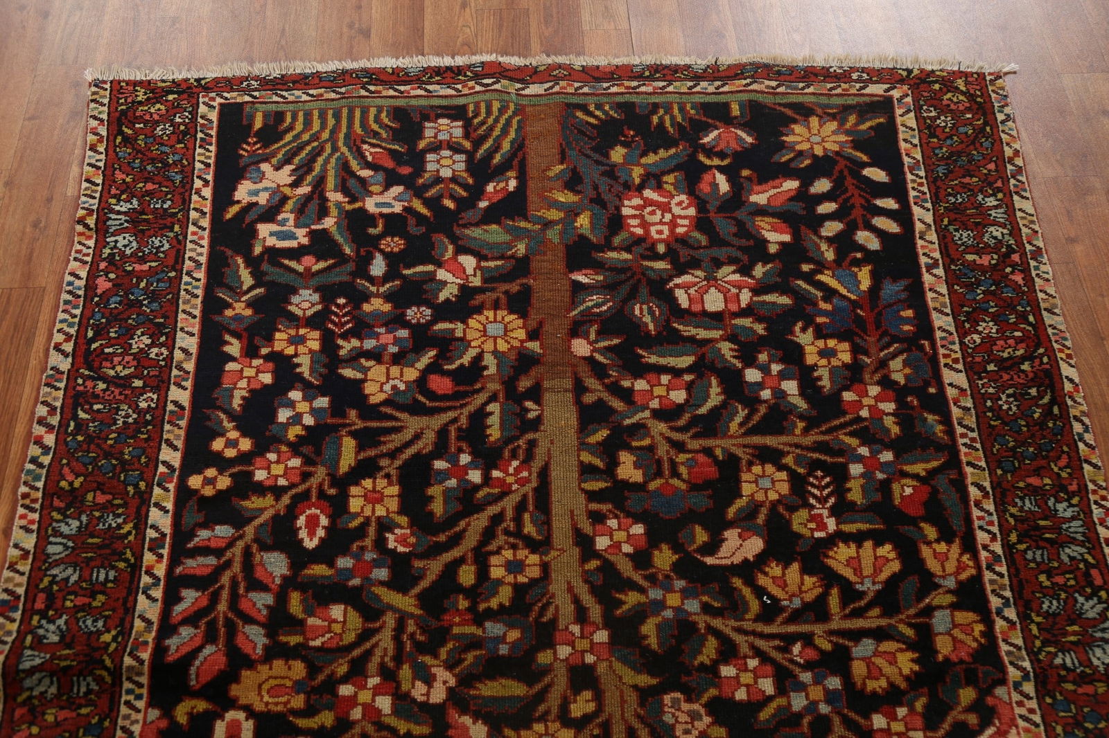 Pre-1900 Antique Vegetable Dye Bakhtiari Persian Rug 4x6 - 11