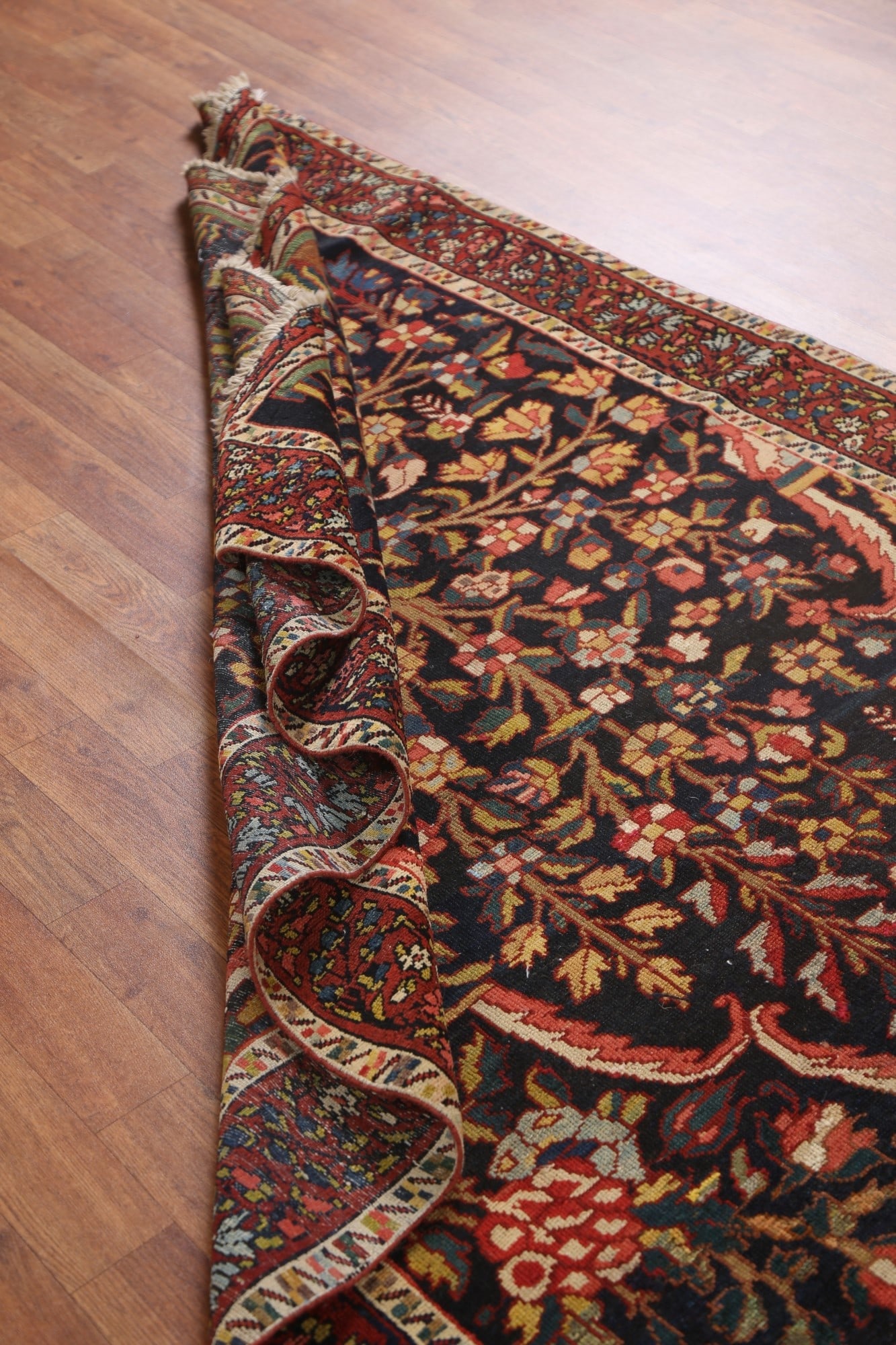 Pre-1900 Antique Vegetable Dye Bakhtiari Persian Rug 4x6 - 16