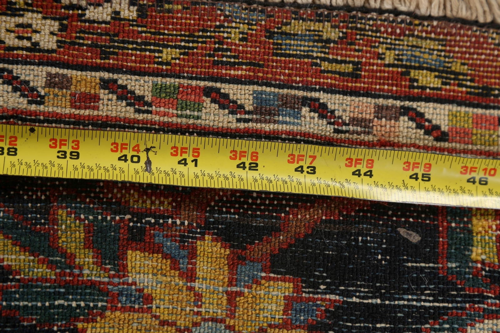 Pre-1900 Antique Vegetable Dye Bakhtiari Persian Rug 4x6 - 19