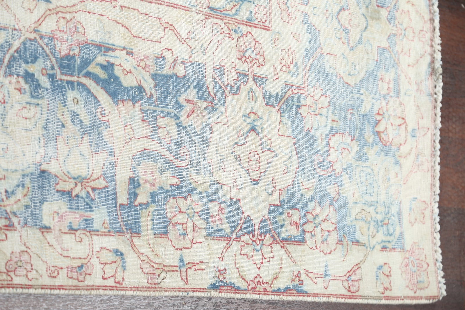 Antique Distressed Kerman Persian Area Rug 9x12 - 12