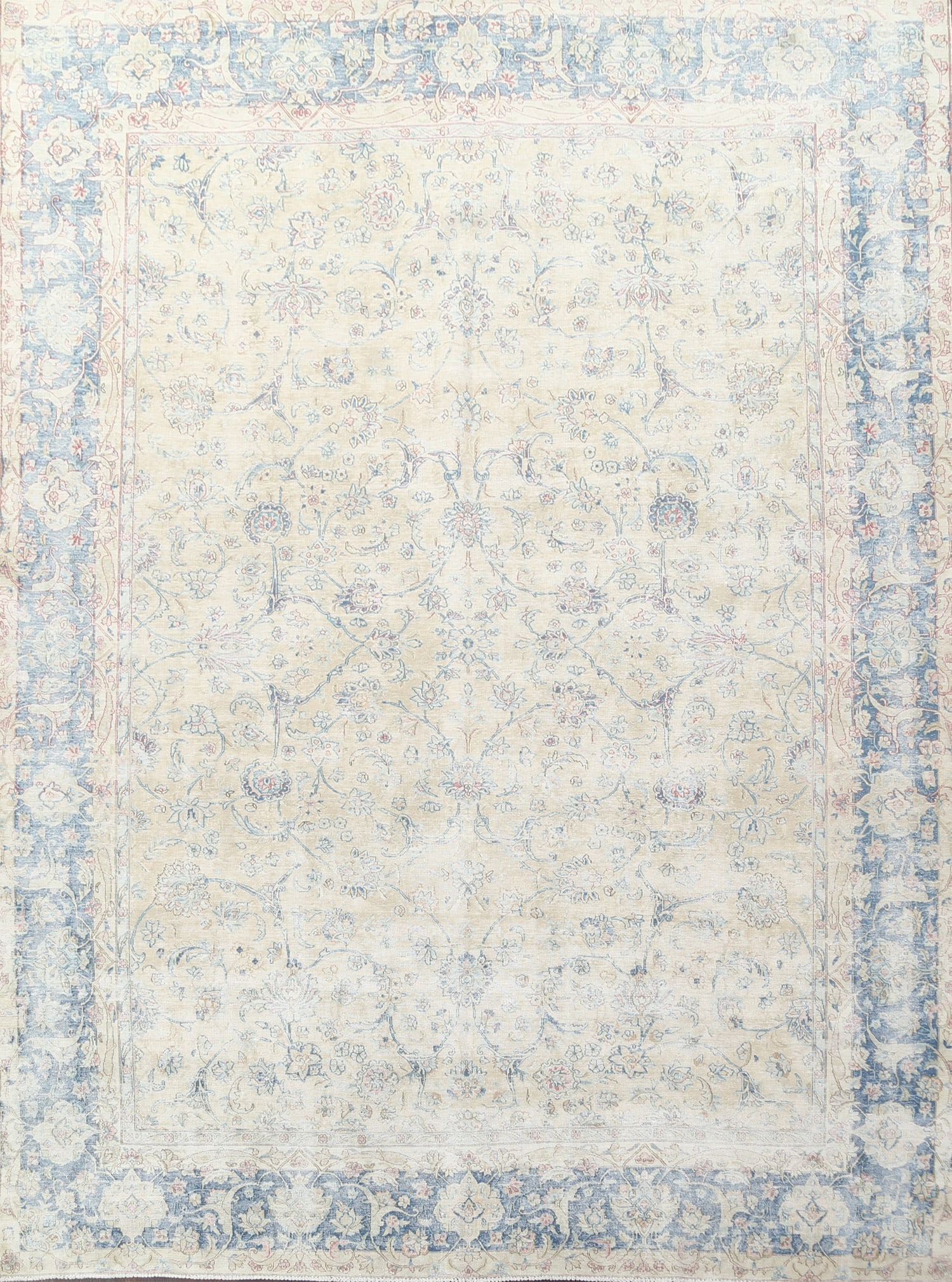 Antique Distressed Kerman Persian Area Rug 9x12: Title:Antique Distressed Kerman Persian Area Rug 9x12Origin:A Beautiful Genuine Iran ( Persia ) Kerman rug is Hand Knotted by skillful weavers in Iran ( Persia ) with 100% Wool Material. This rug is