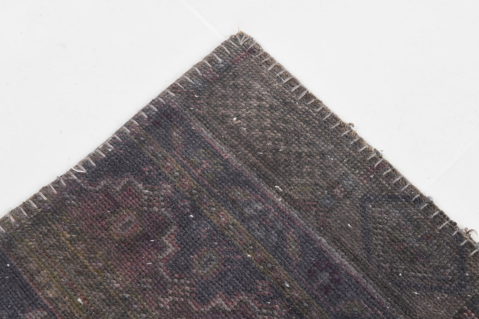 5'4'' x 7'9'' Handmade Vintage Wool Patchwork Rug - 313 - 10