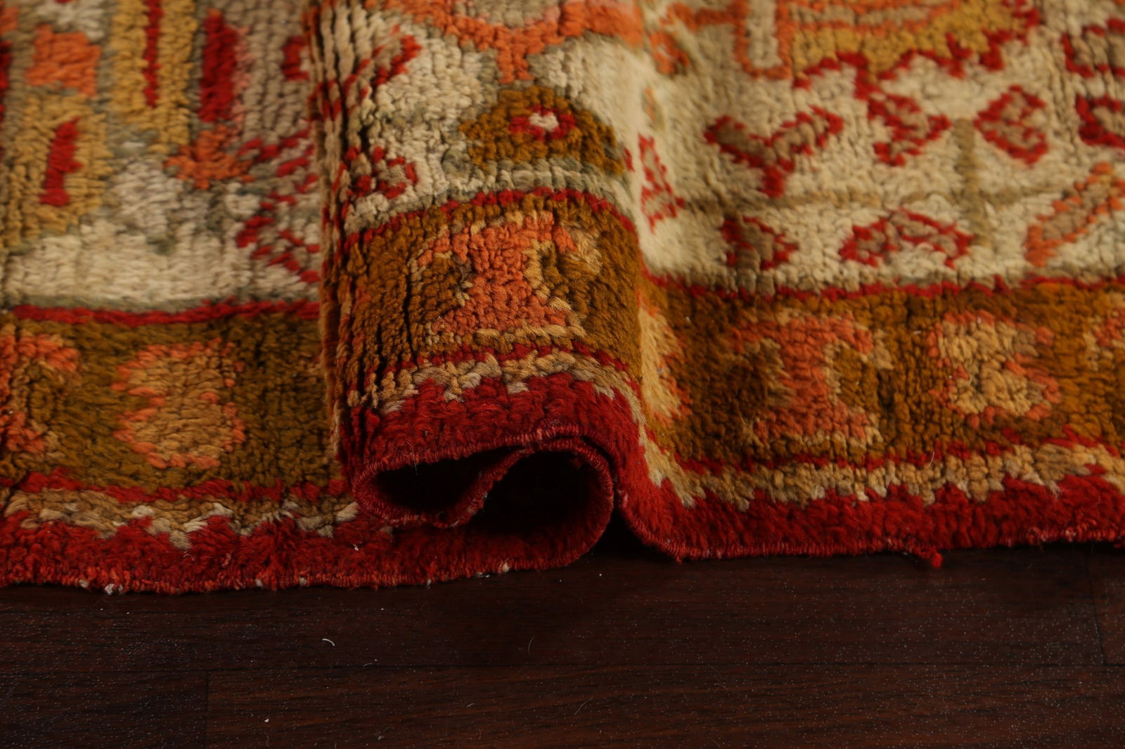 Antique Vegetable Dye Oushak Oriental Area Rug 10x14 - 12