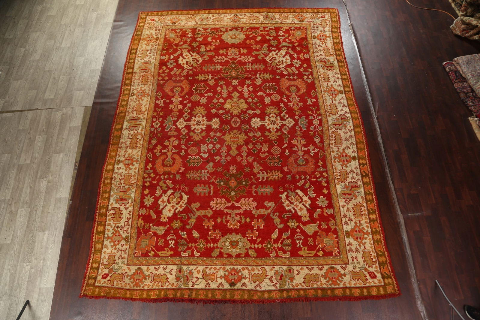 Antique Vegetable Dye Oushak Oriental Area Rug 10x14 - 14