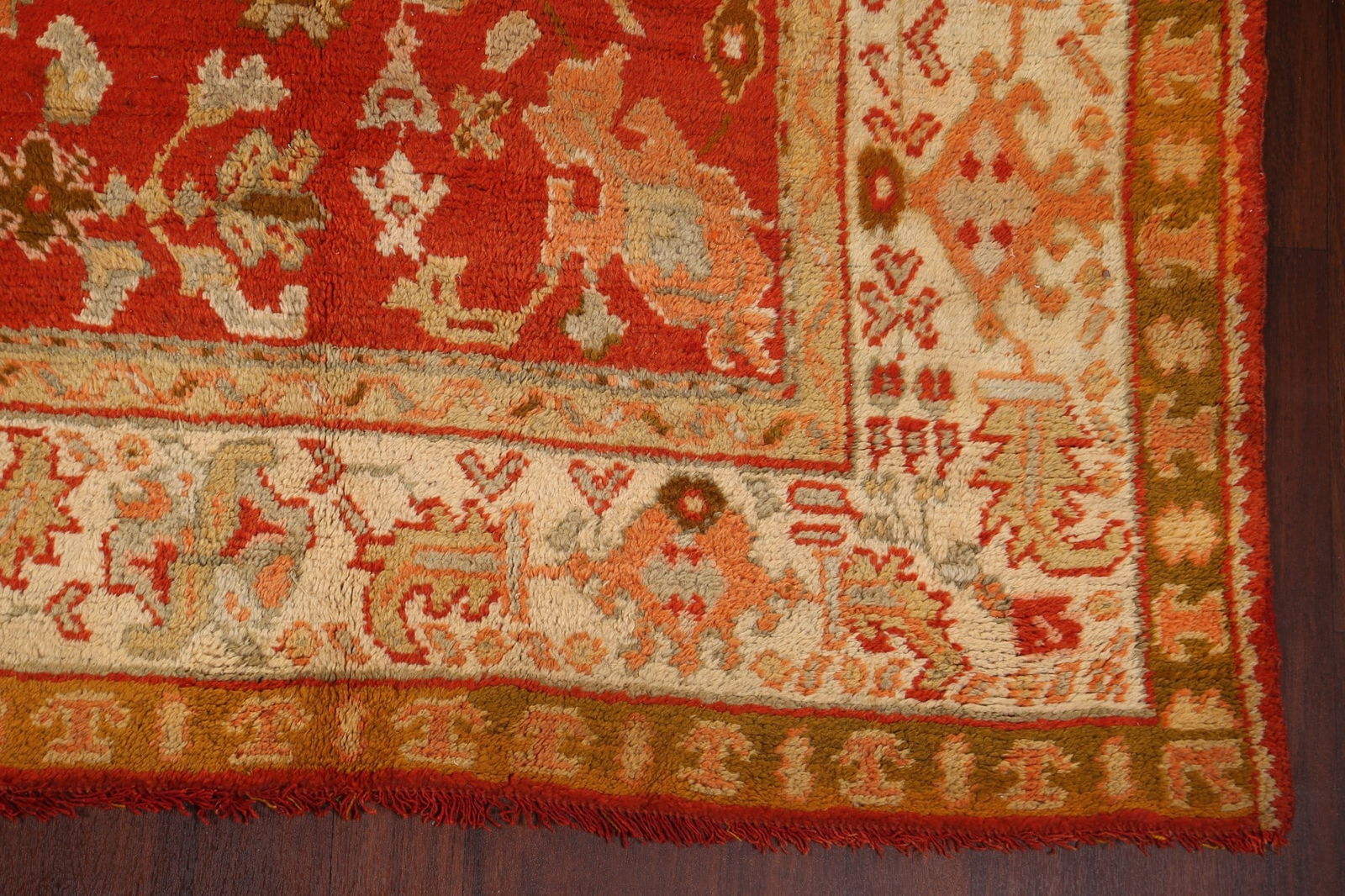 Antique Vegetable Dye Oushak Oriental Area Rug 10x14 - 7