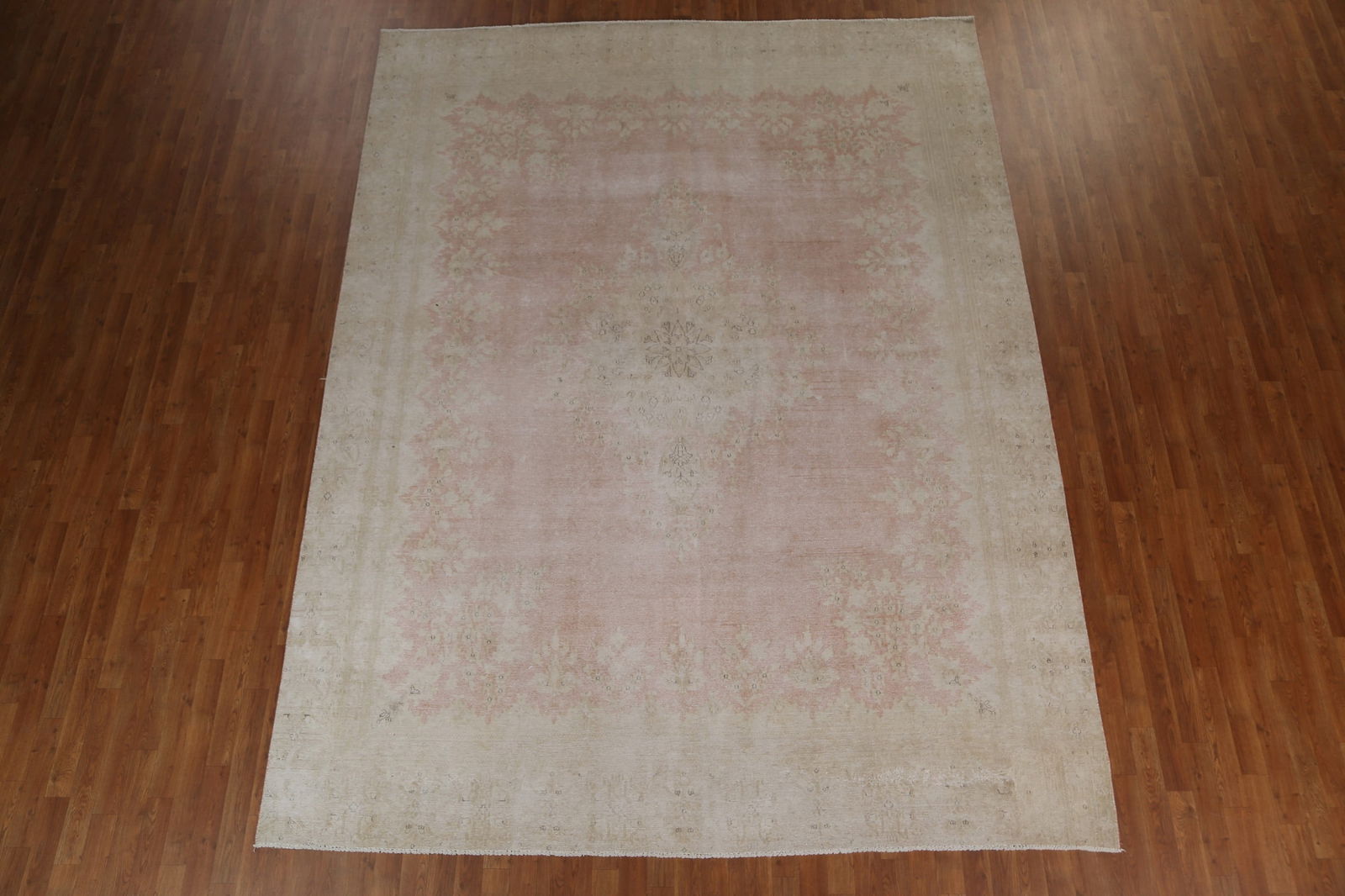 Floral Antique Kerman Persian Area Rug 9x12 - 3