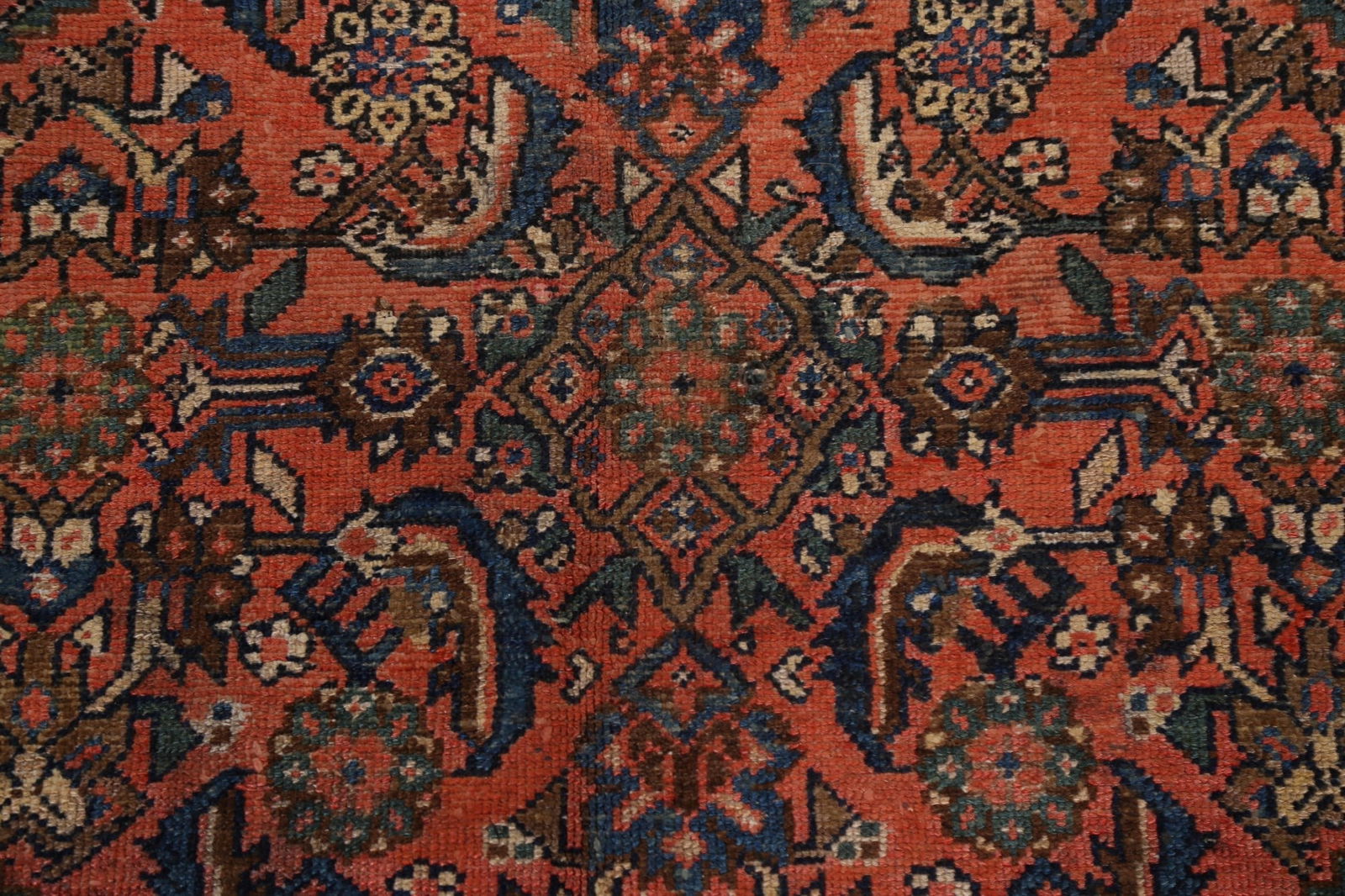 Pre-1900 Antique Vegetable Dye Malayer Persian Rug 7x16 - 11