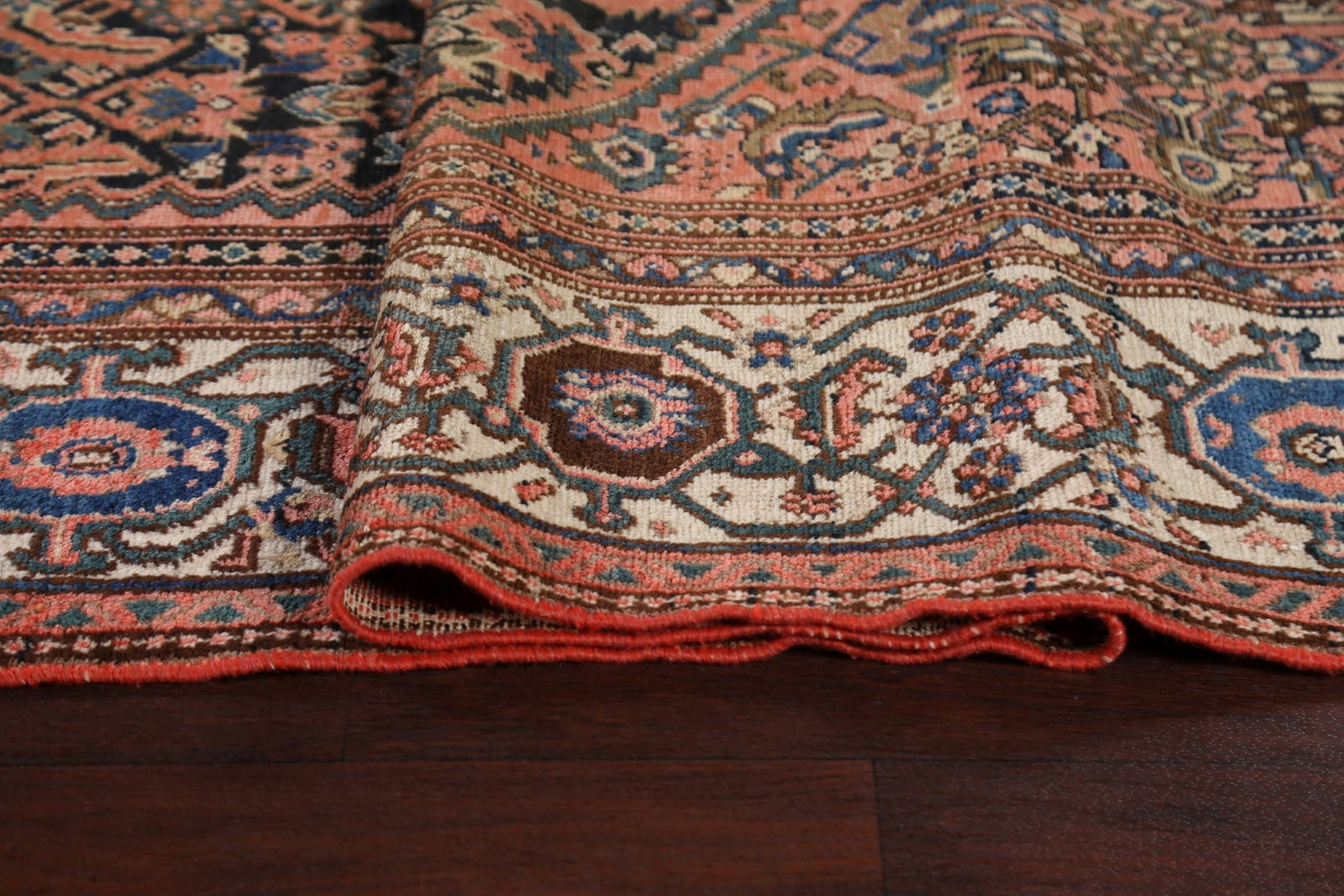 Pre-1900 Antique Vegetable Dye Malayer Persian Rug 7x16 - 14