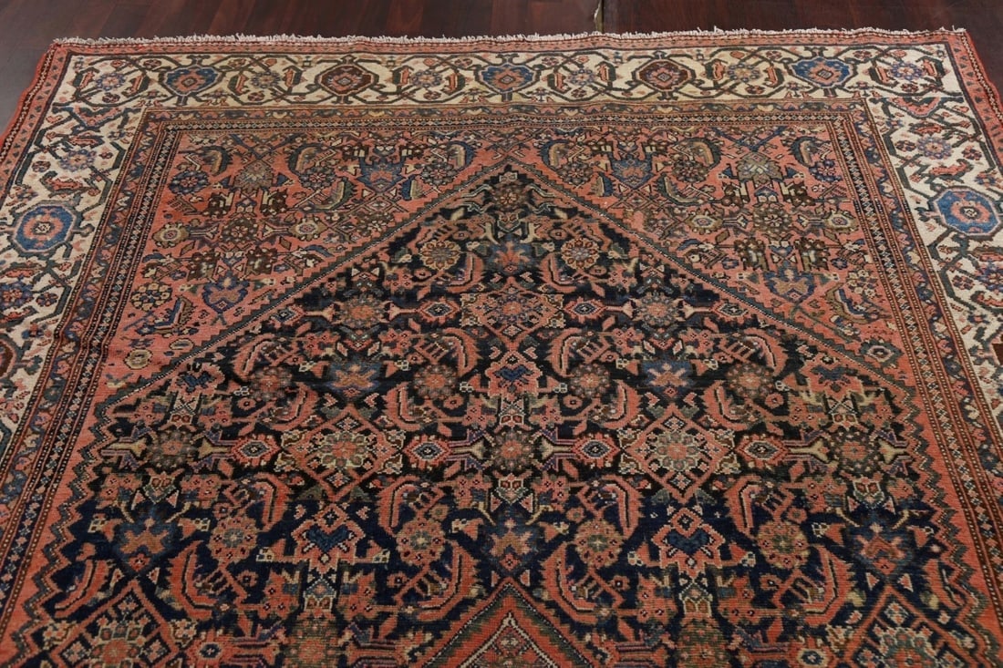 Pre-1900 Antique Vegetable Dye Malayer Persian Rug 7x16 - 15