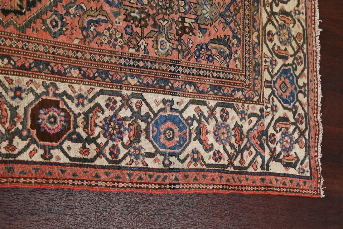 Pre-1900 Antique Vegetable Dye Malayer Persian Rug 7x16 - 16