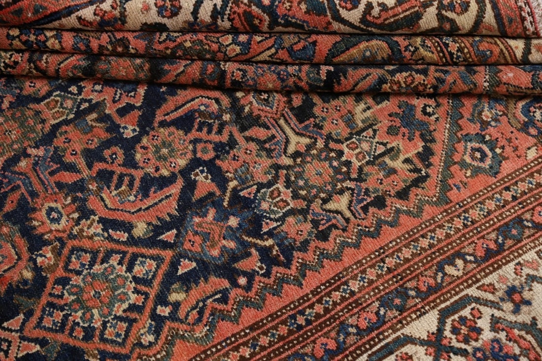 Pre-1900 Antique Vegetable Dye Malayer Persian Rug 7x16 - 19