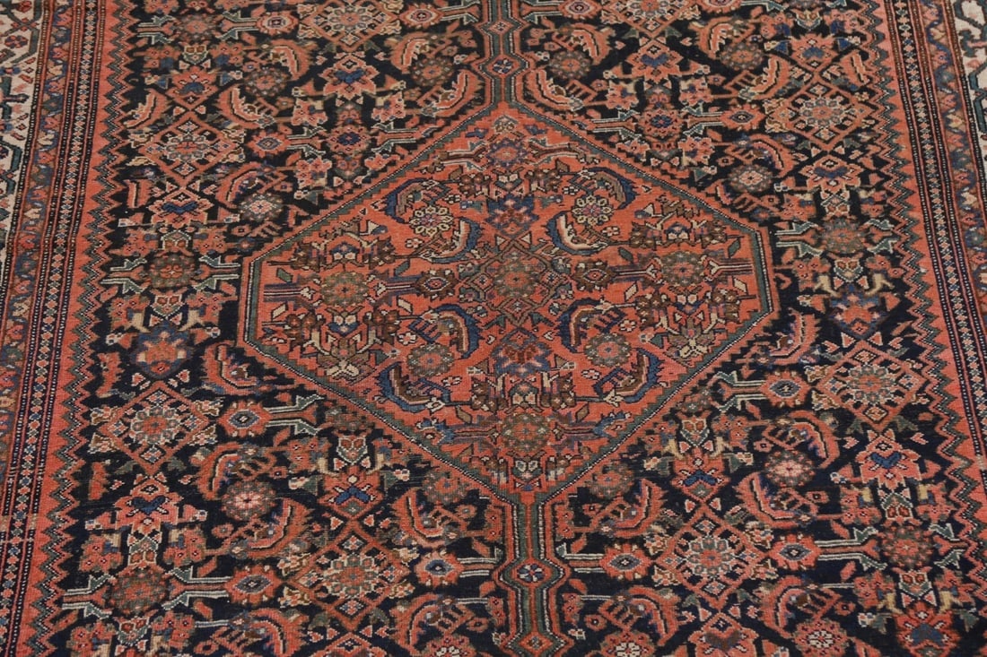 Pre-1900 Antique Vegetable Dye Malayer Persian Rug 7x16 - 5