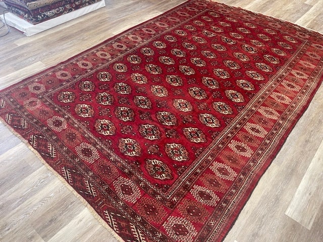 Vintage Persian Turkoman Rug-2269 - 7