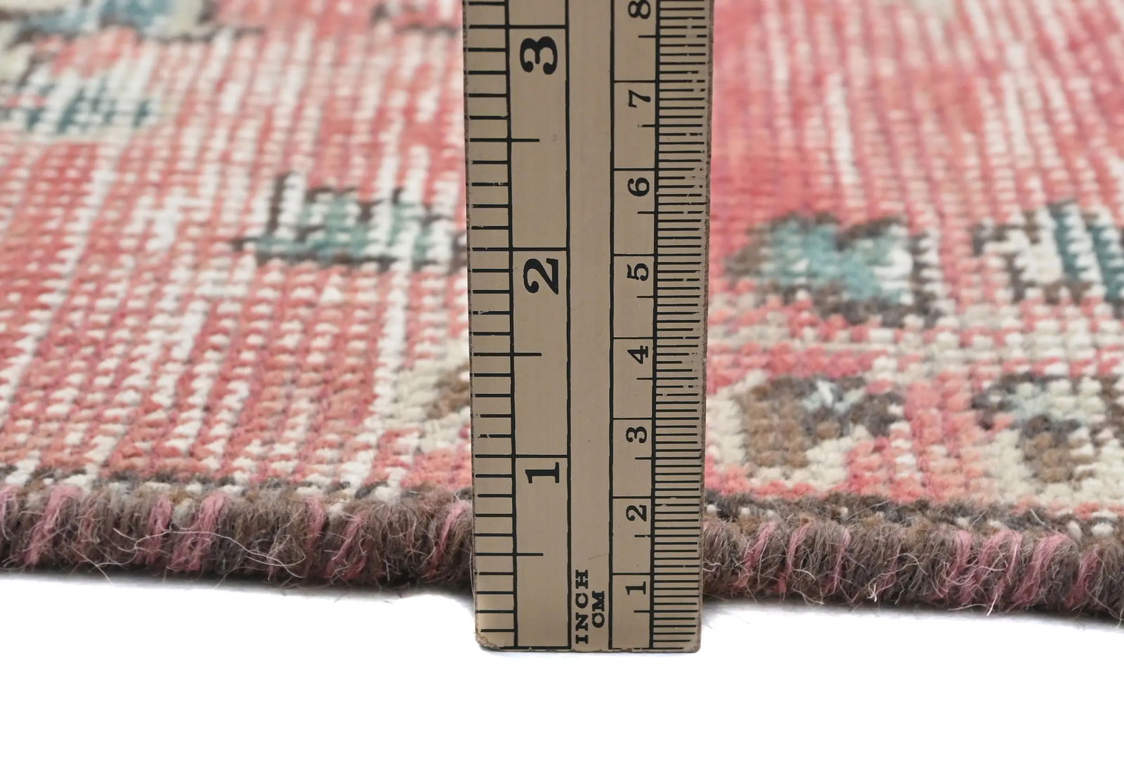 Semi Antique Muted Floral 1'6X2'3 Distressed Oriental Square Rug - 10