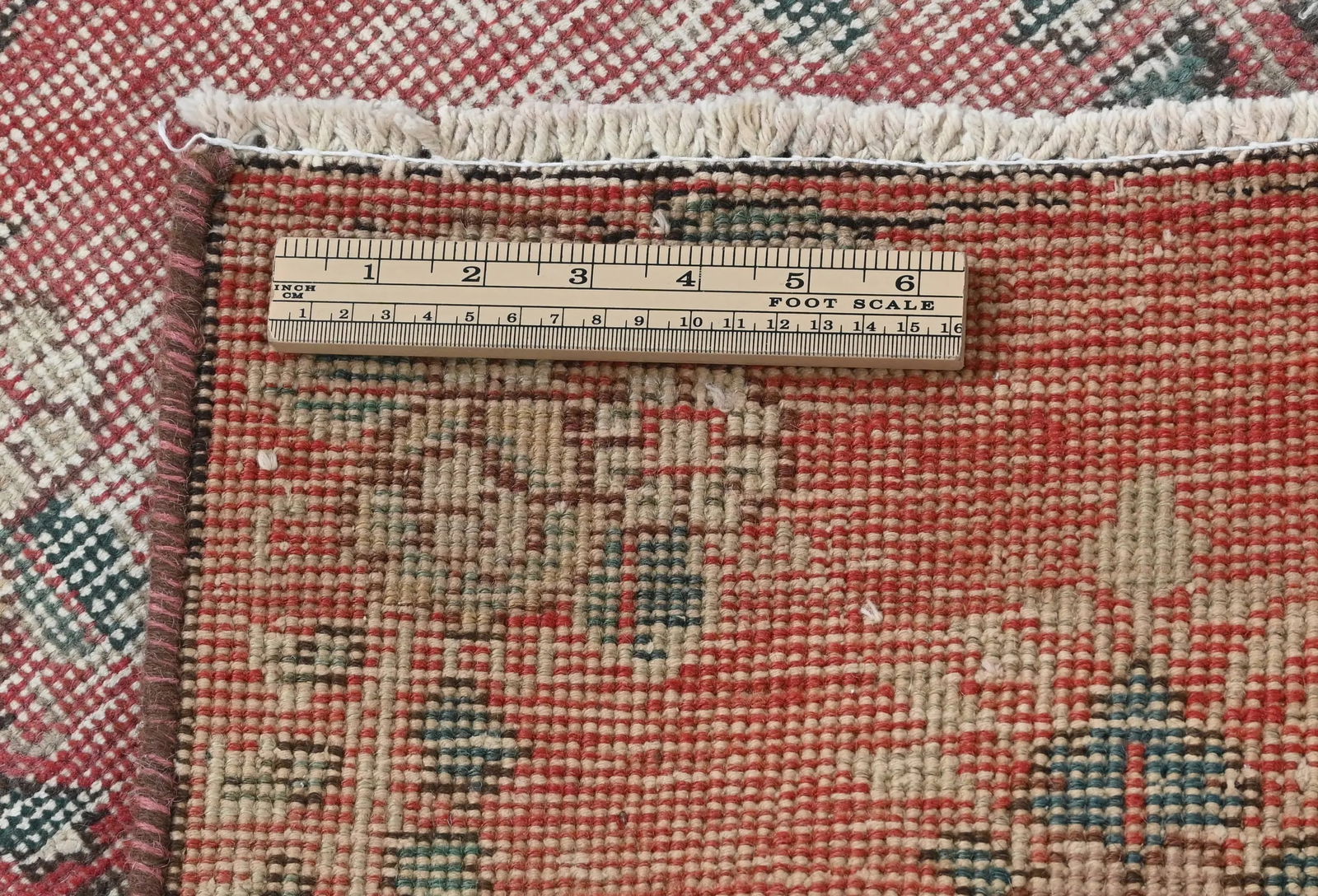 Semi Antique Muted Floral 1'6X2'3 Distressed Oriental Square Rug - 11