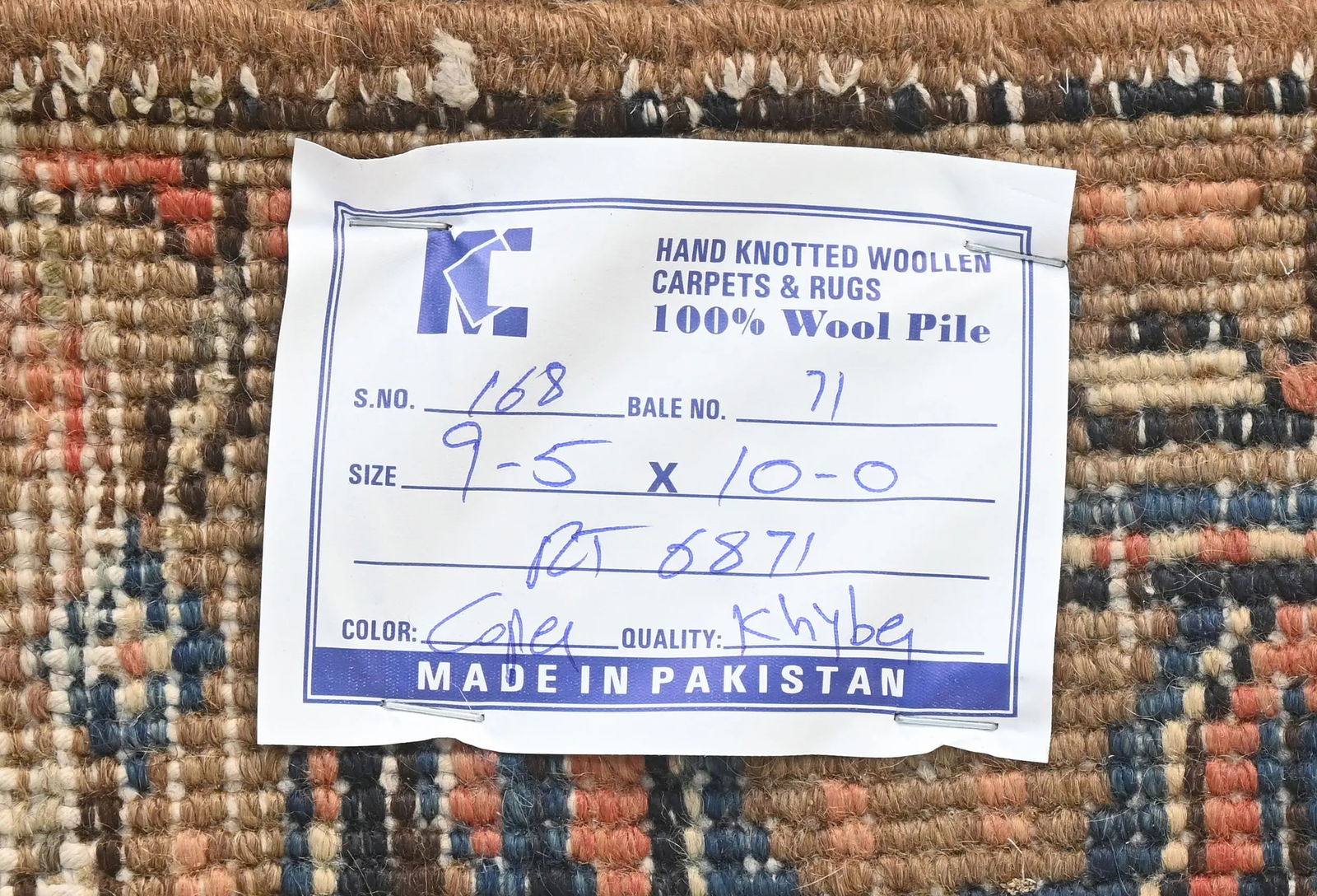 Semi Antique Light Salmon Floral 9'6X10'1 Heriz Persian Rug - 13