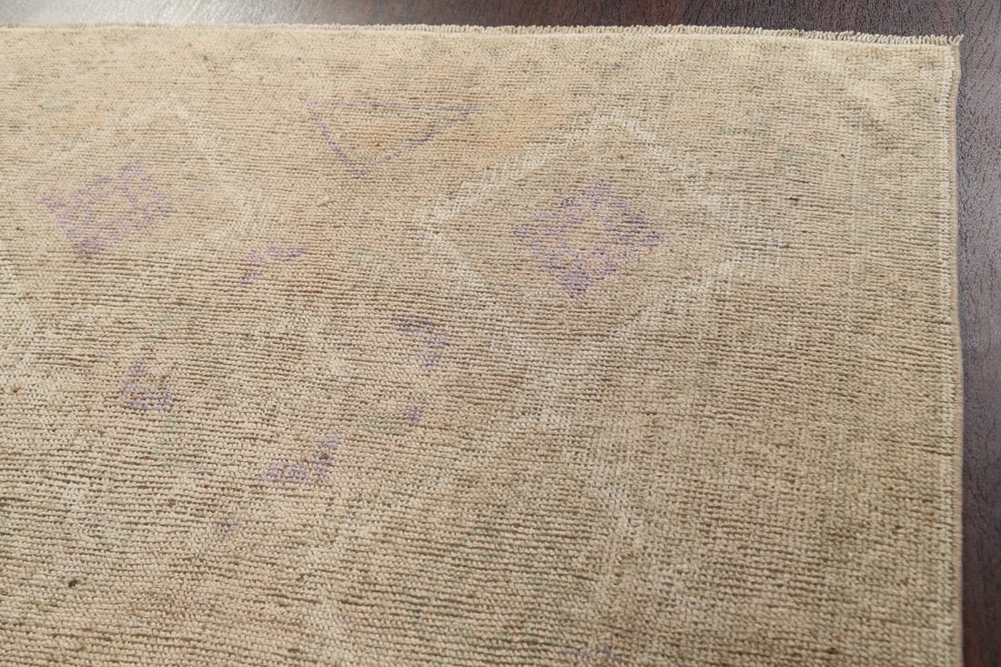 Antique Distressed Oushak Turkish Area Rug 5x11 - 12