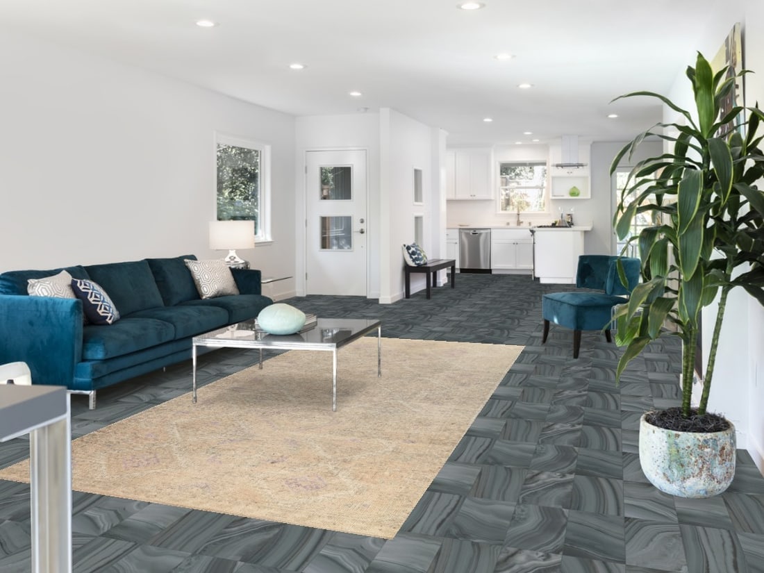 Antique Distressed Oushak Turkish Area Rug 5x11 - 2