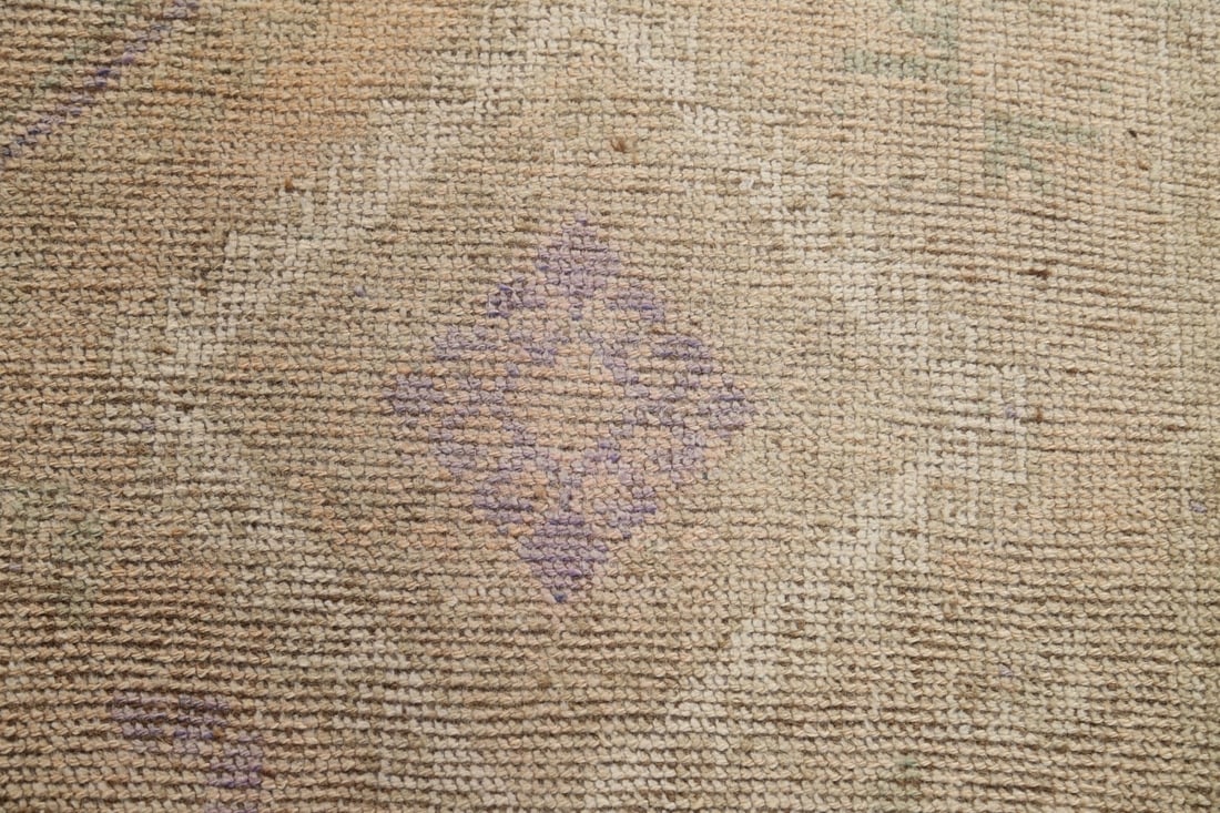 Antique Distressed Oushak Turkish Area Rug 5x11 - 9