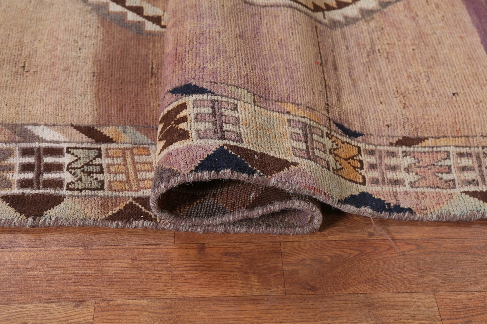 Antique Geometric Gabbeh Persian Area Rug 5x9 - 13