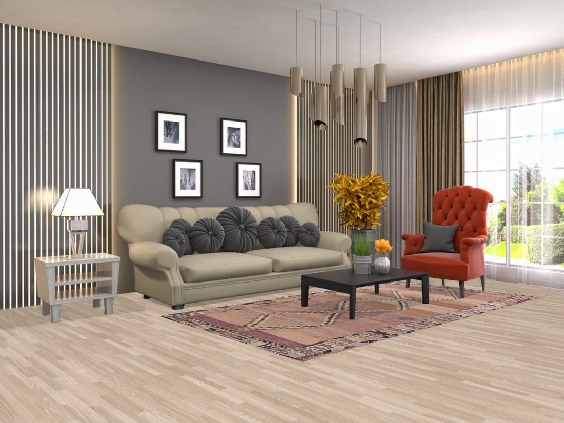 Antique Geometric Gabbeh Persian Area Rug 5x9 - 2