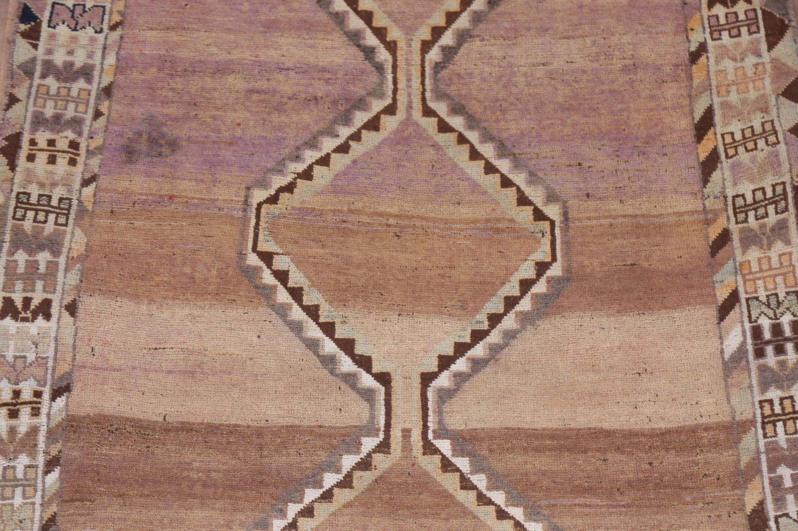 Antique Geometric Gabbeh Persian Area Rug 5x9 - 5