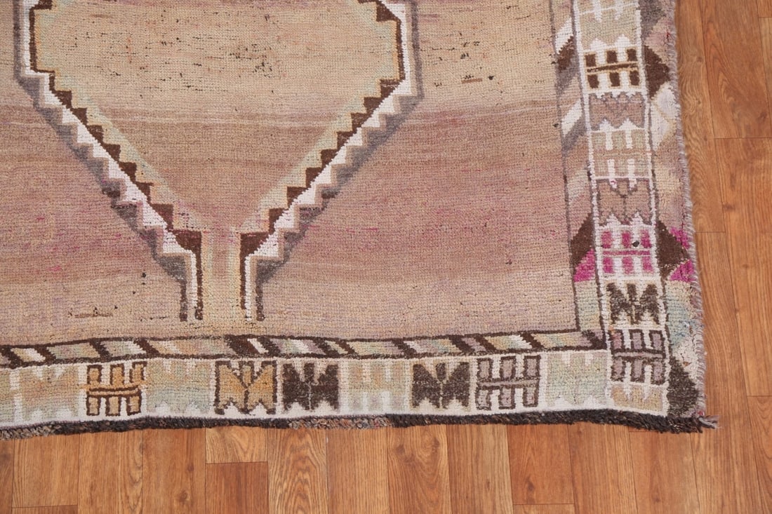 Antique Geometric Gabbeh Persian Area Rug 5x9 - 7