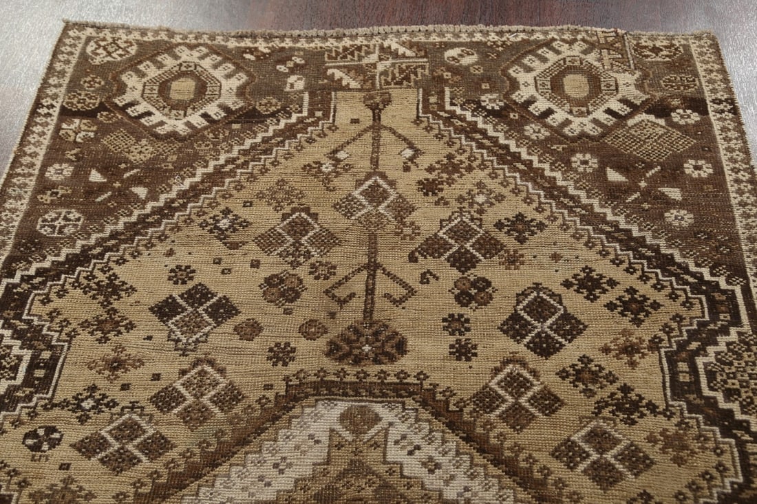 Antique Tribal Shiraz Persian Area Rug 5x7 - 10