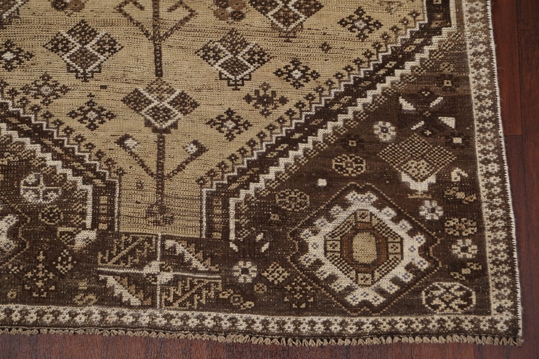 Antique Tribal Shiraz Persian Area Rug 5x7 - 7
