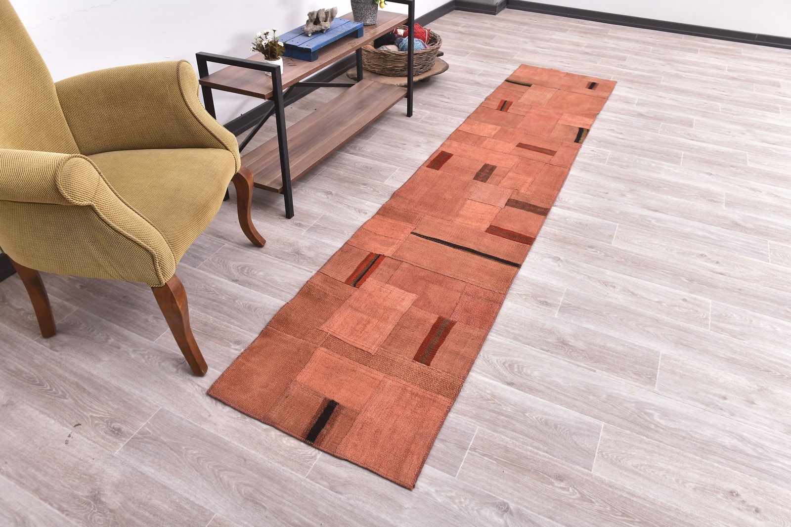 2'1'' x 10'4'' Turkish Vintage Hemp Rug - 240042 - 2