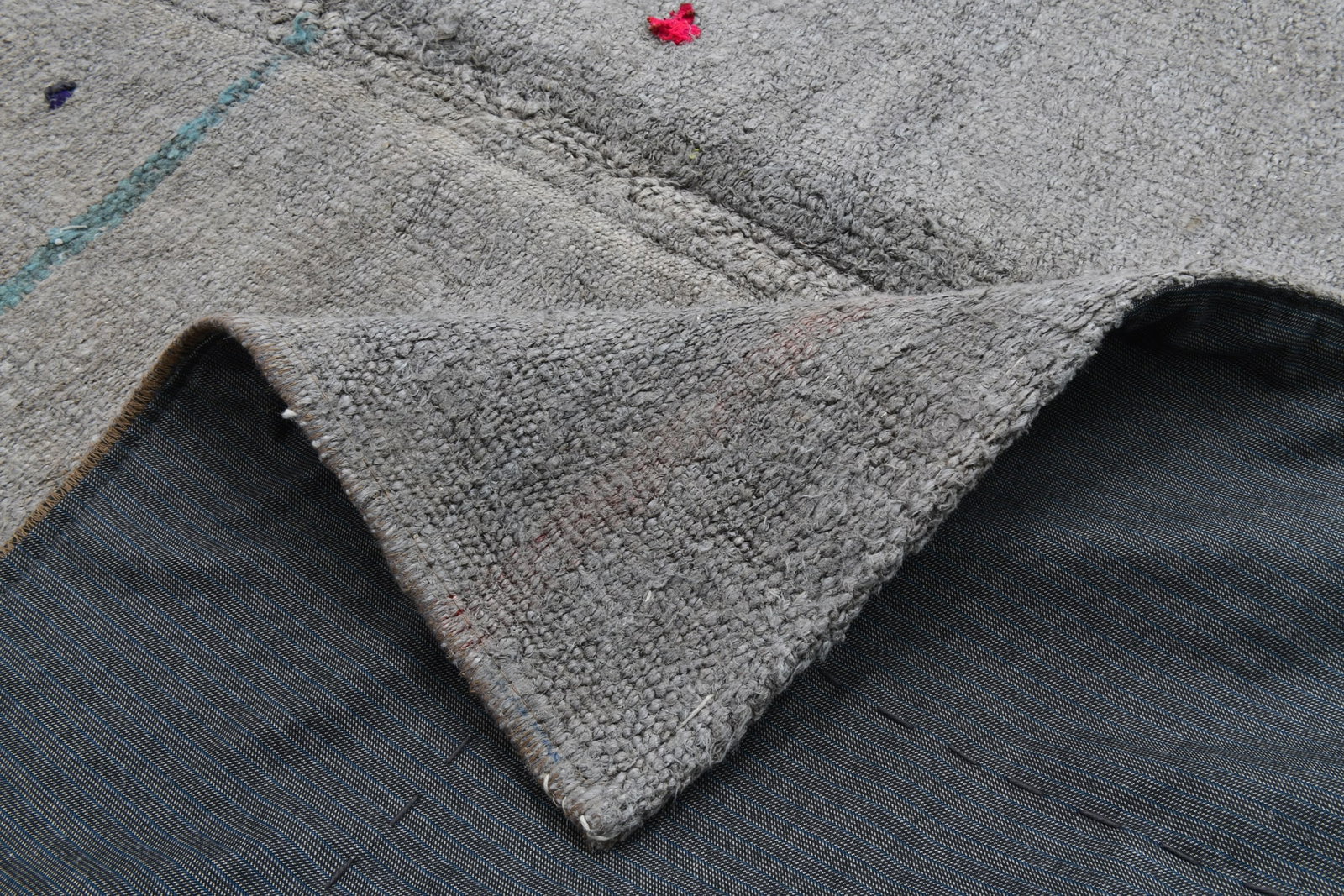 4'8'' x 6'10'' Turkish Vintage Hemp Rug - 52921 - 15