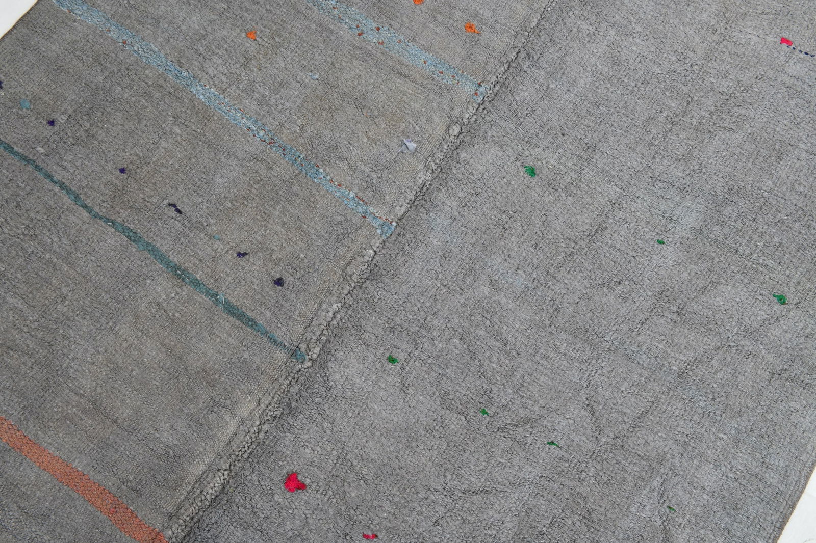 4'8'' x 6'10'' Turkish Vintage Hemp Rug - 52921 - 5