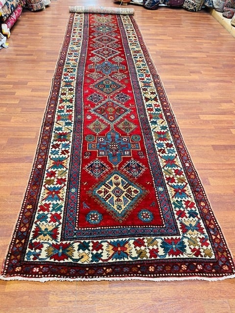 Antique Persian Northwest Runner-2609 - 6