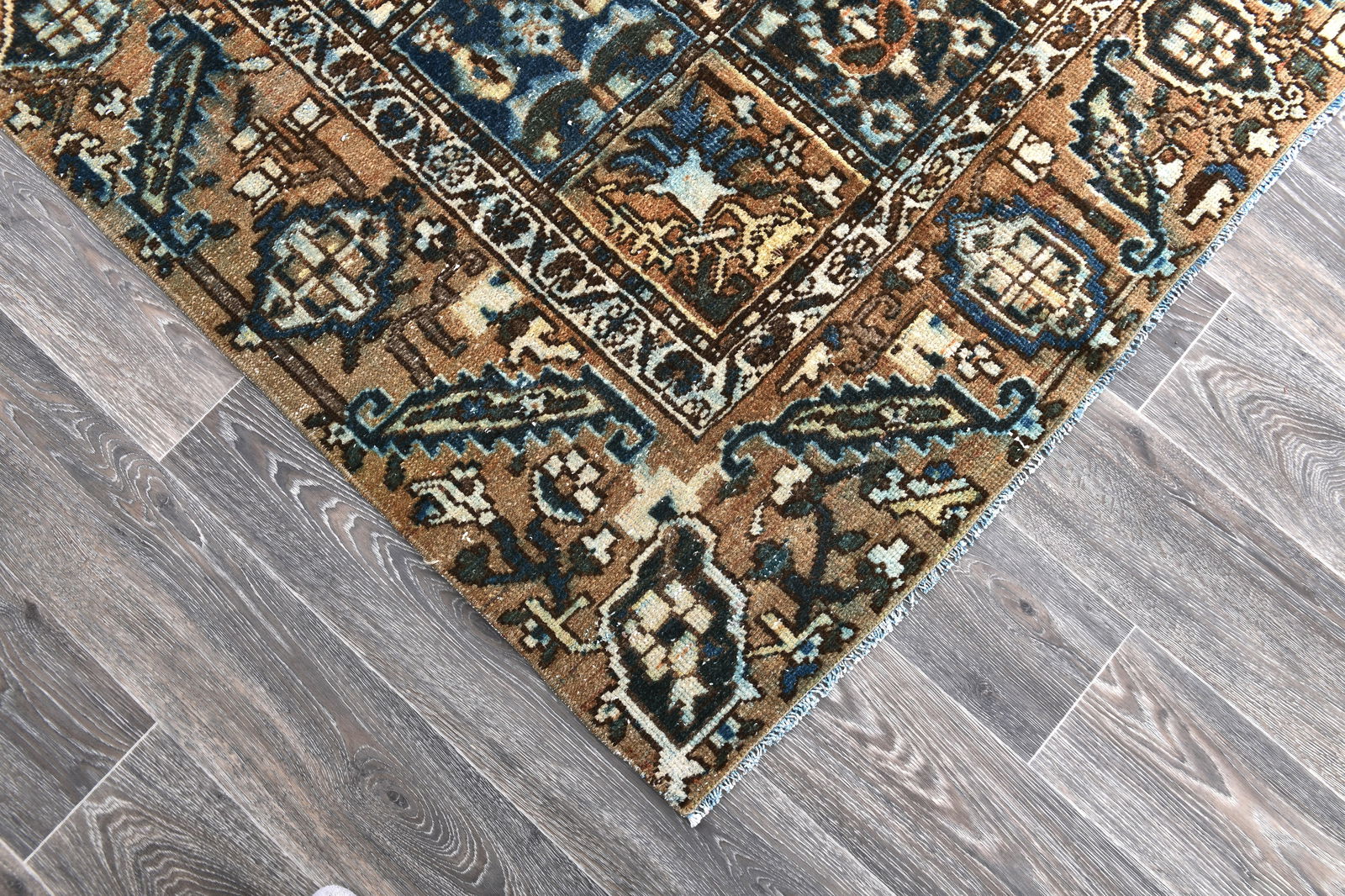 7'11'' x 11'9'' Unique Handmade Vintage Rug - 242591 - 7