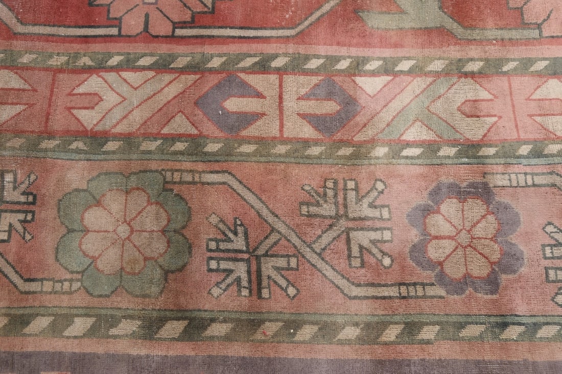 Pre-1900 Antique Vegetable Dye Khotan Large Oriental Rug 25x37 - 17