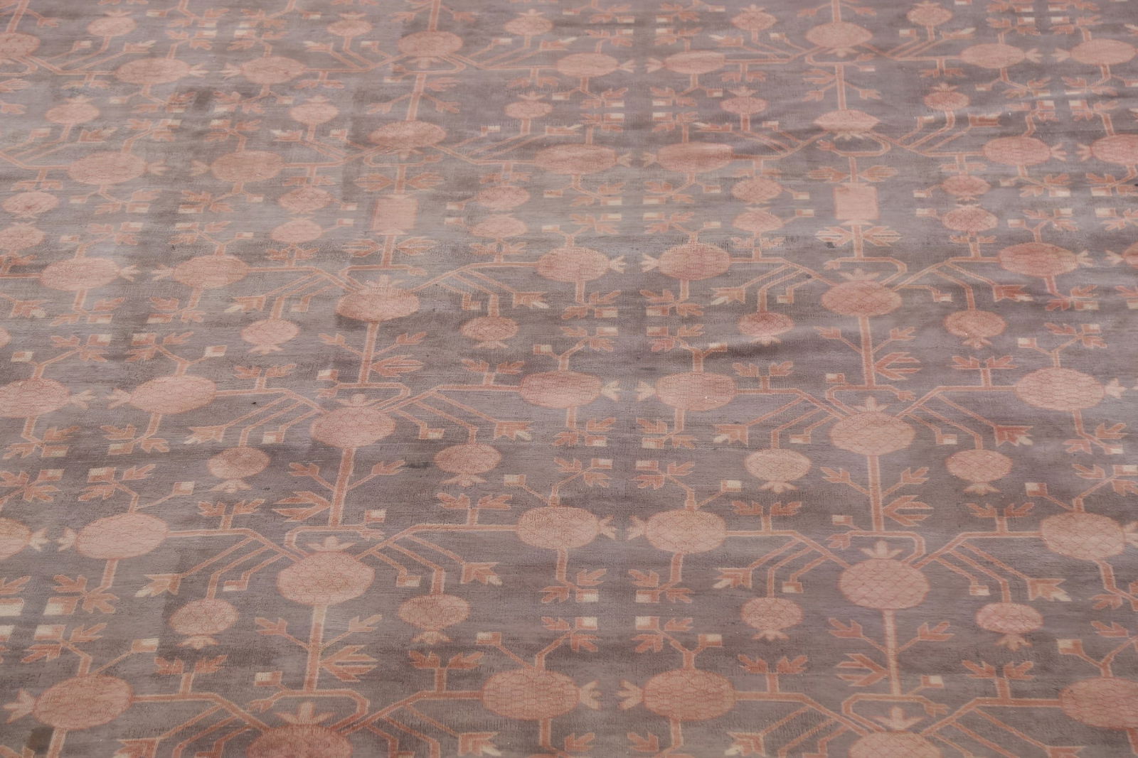 Pre-1900 Antique Vegetable Dye Khotan Large Oriental Rug 25x37 - 5