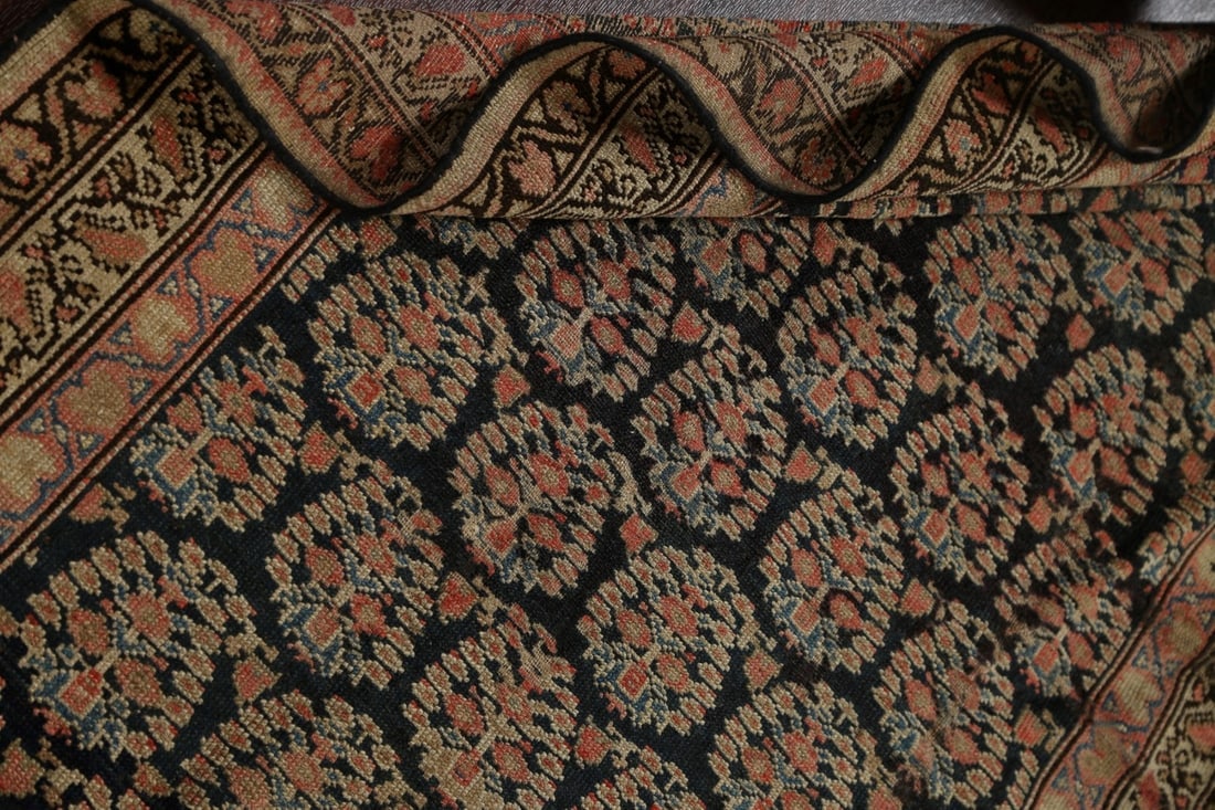 Pre-1900 Antique Vegetable Dye Senneh Bidjar Persian Area Rug 3x5 - 18