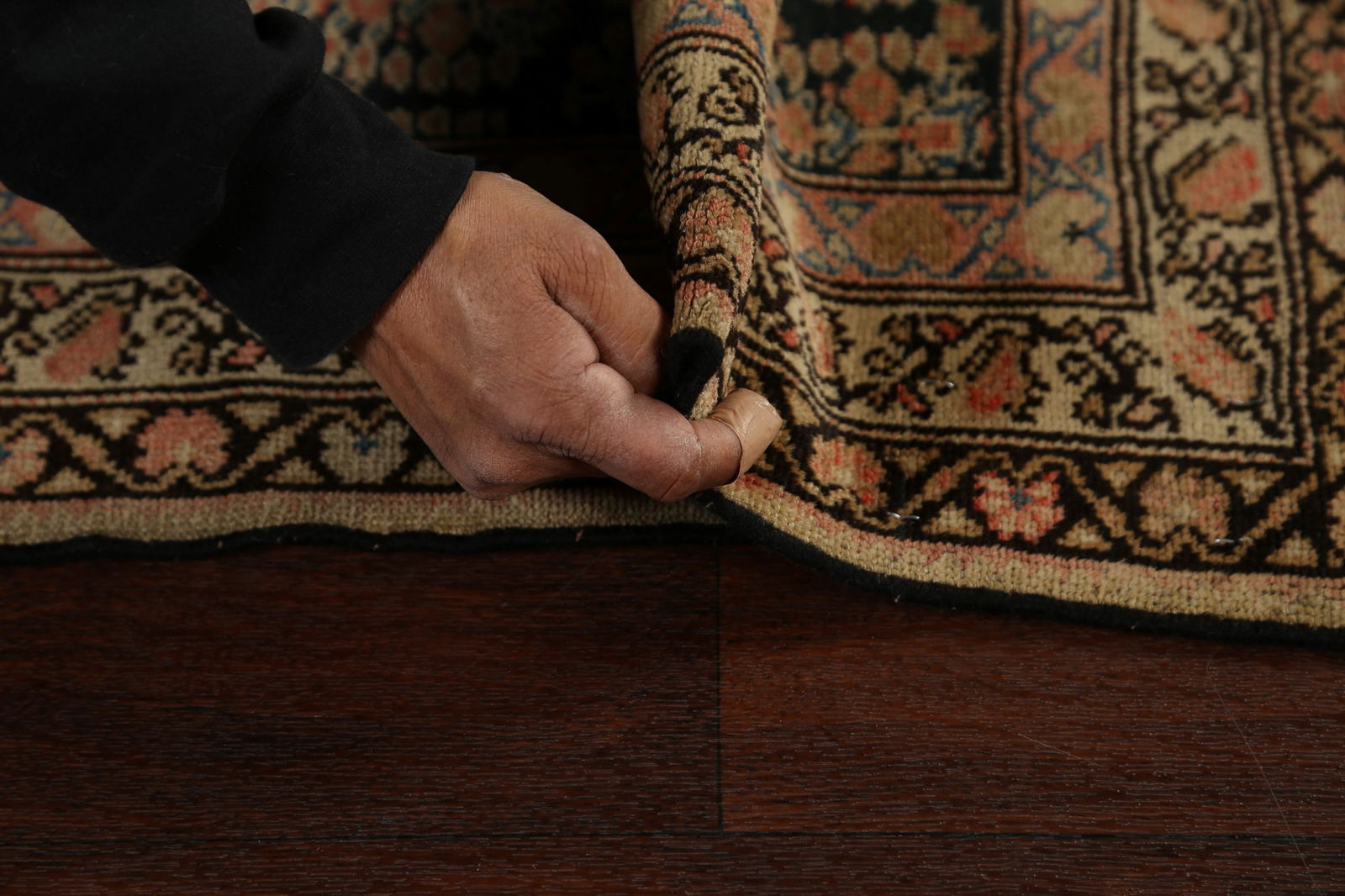 Pre-1900 Antique Vegetable Dye Senneh Bidjar Persian Area Rug 3x5 - 19