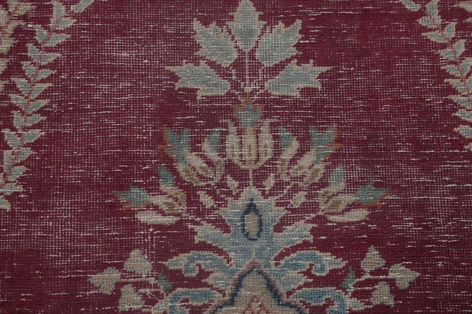 Antique Vegetable Dye Handmade Kerman Persian Rug 10x13 - 10