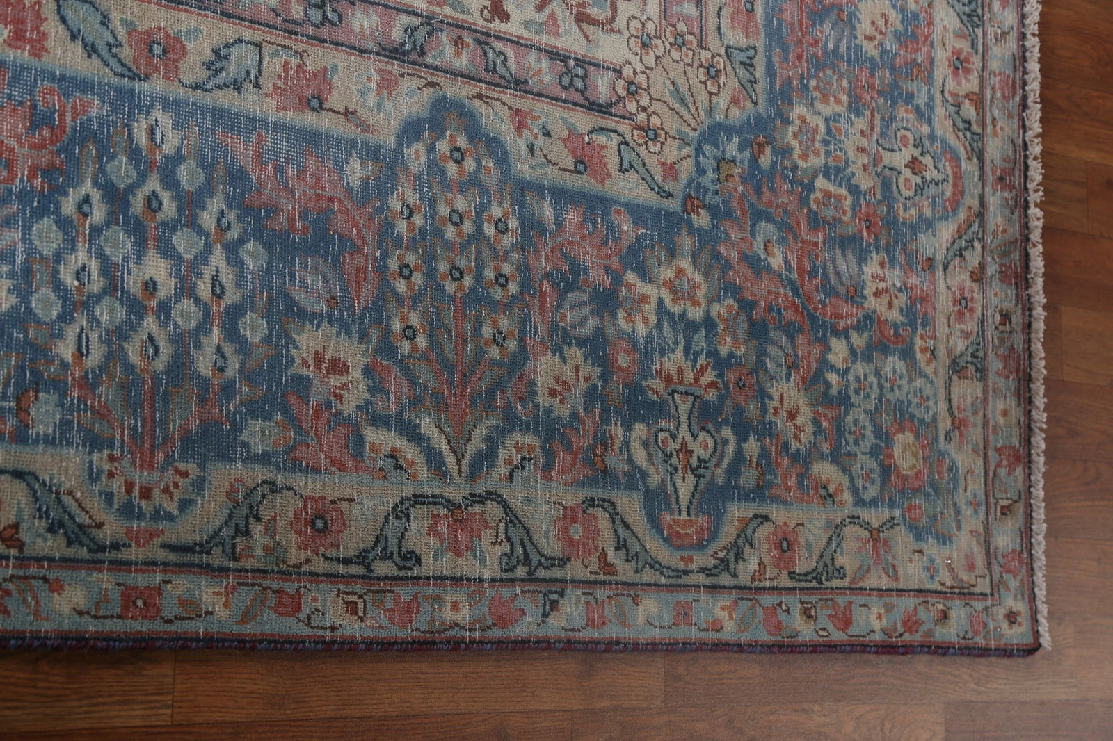 Antique Vegetable Dye Handmade Kerman Persian Rug 10x13 - 14